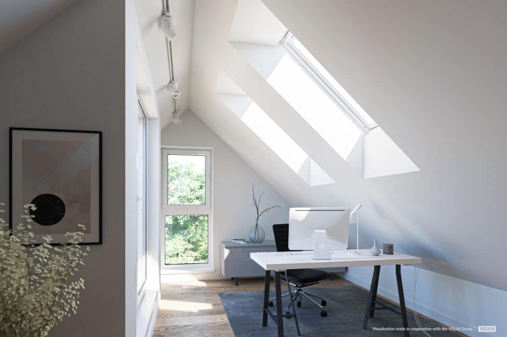 Sous le toit: Un espace de travail lumineux avec vue panoramique 1