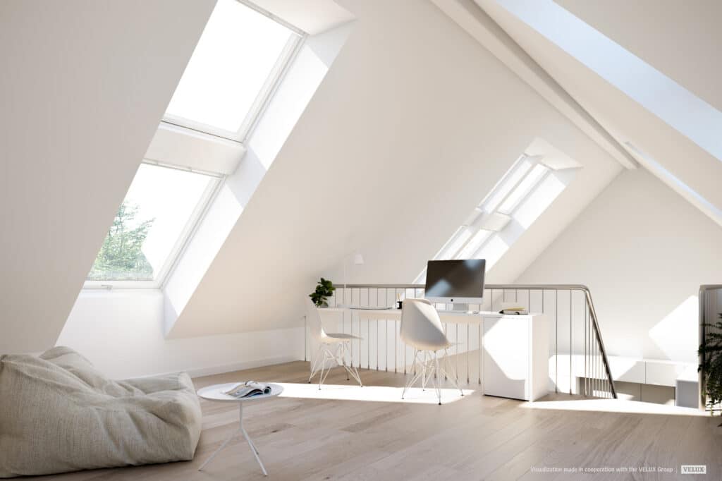 Sous le toit: Un espace de travail lumineux avec vue panoramique 2