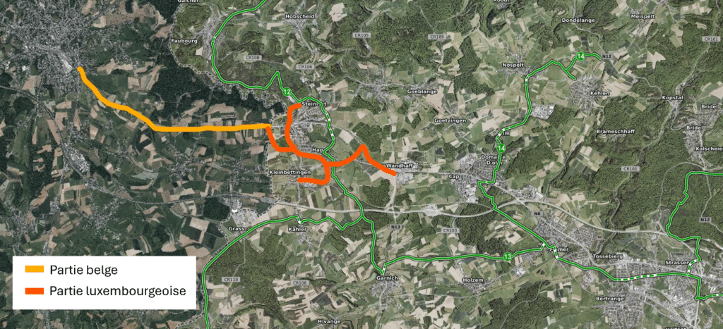 Un nouveau chapitre pour la mobilité transfrontalière belgo-luxembourgeoise - 1er coup de pelle pour l’aménagement cyclable BELU 1