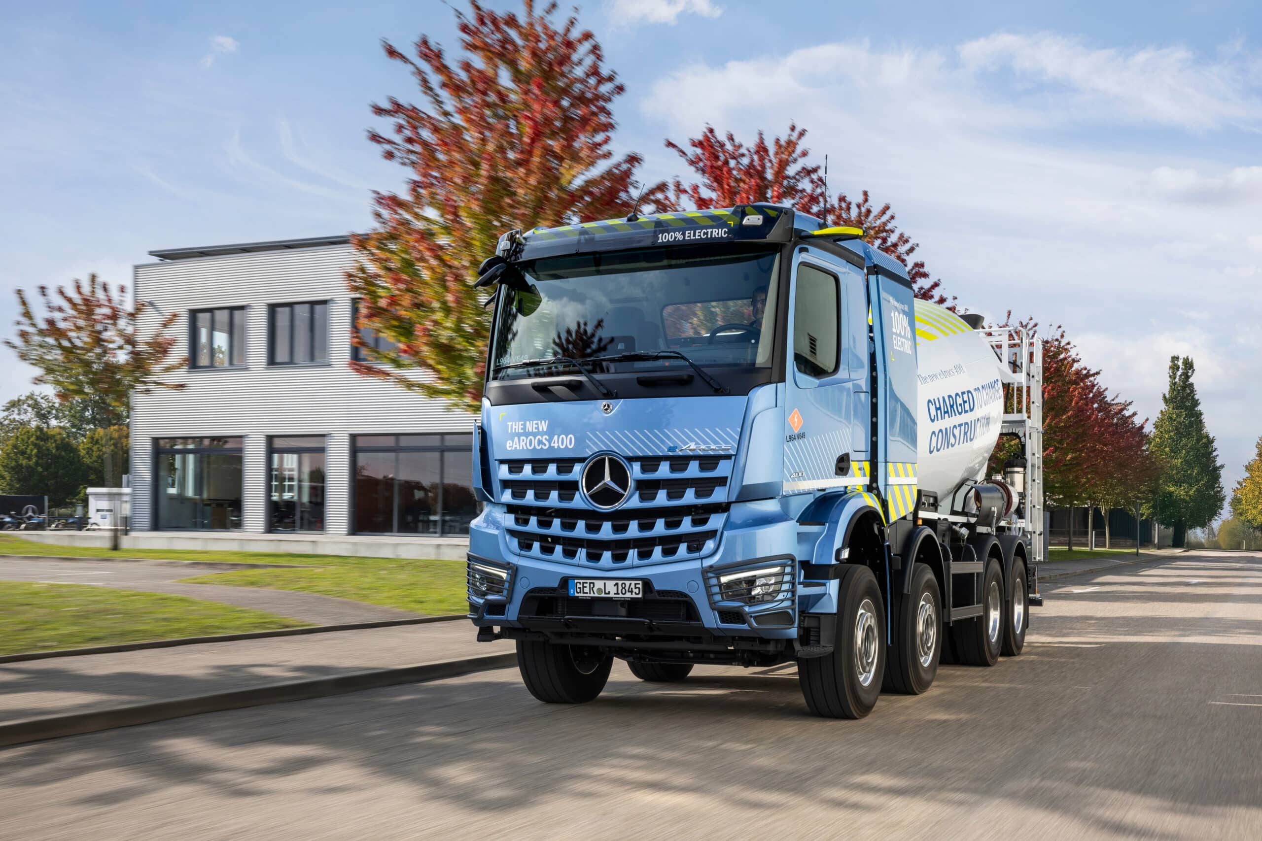 Le camion de chantier électrique à batterie disponible à la commande 27