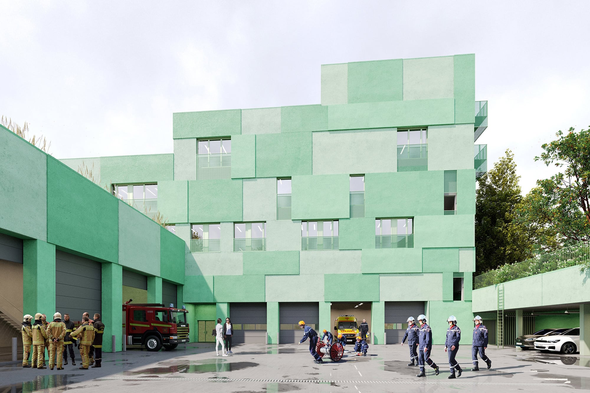 Une caserne des pompiers « verte », au propre comme au figuré 9