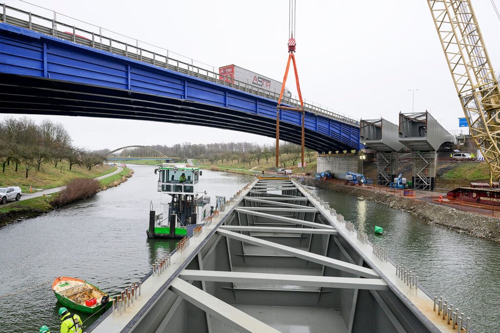 Reconstruction du pont 45 sur l’E42/A15, prouesse technique et humaine 3