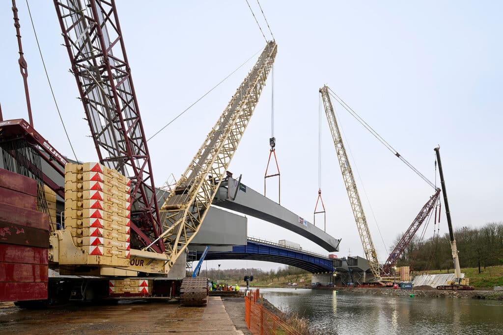 Reconstruction du pont 45 sur l’E42/A15, prouesse technique et humaine 4