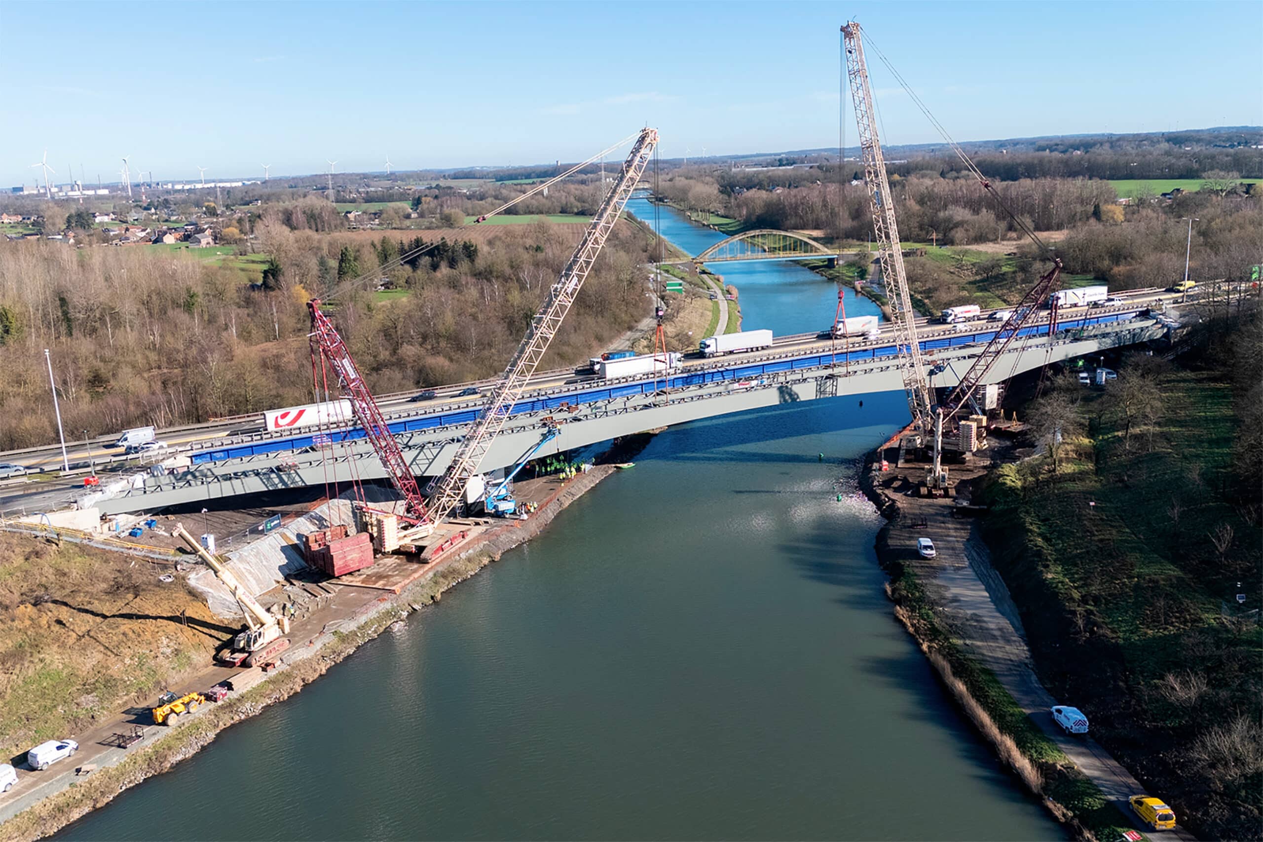 Reconstruction du pont 45 sur l’E42/A15, prouesse technique et humaine 1