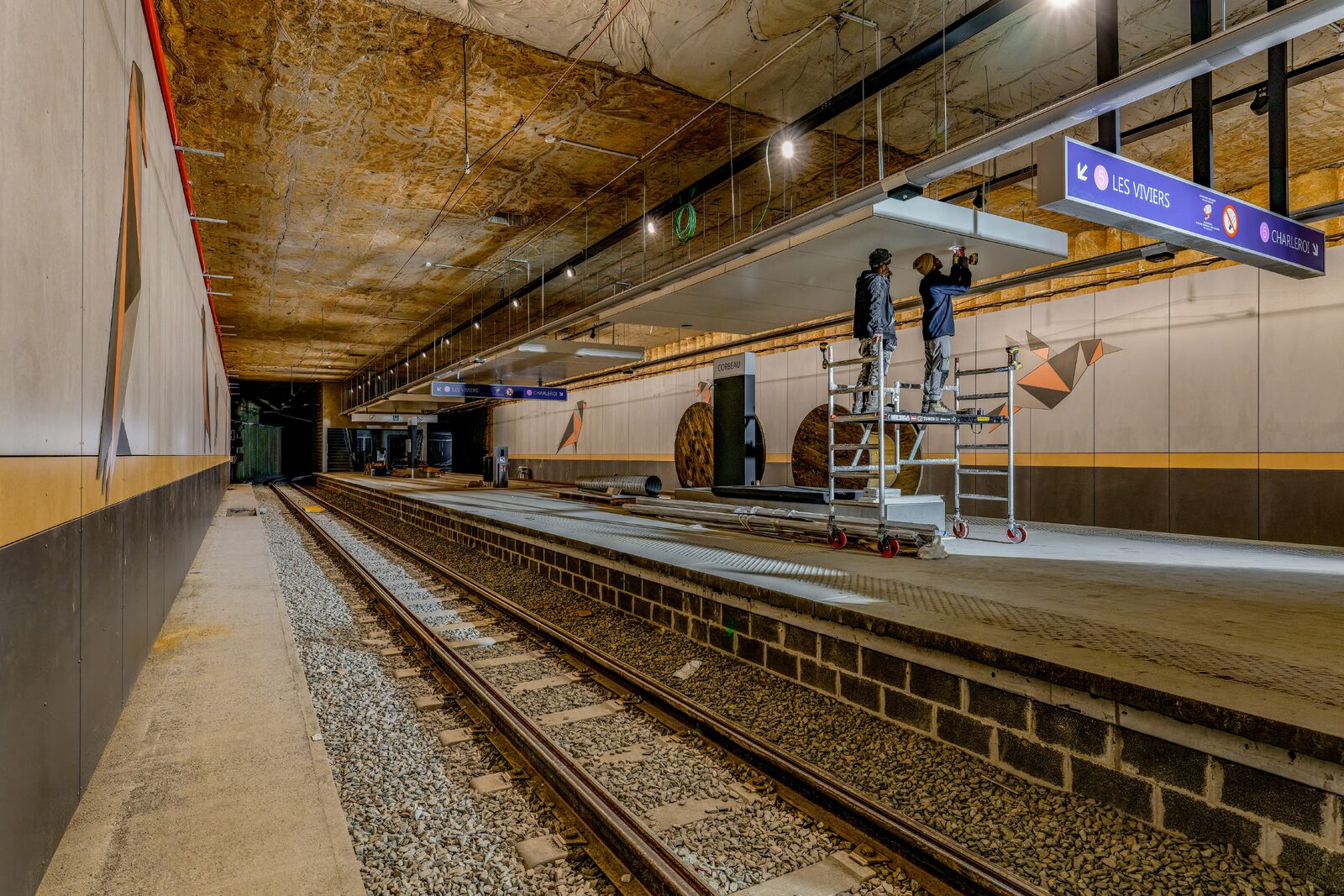 Une ligne, huit stations et autant de chantiers menés en parallèle